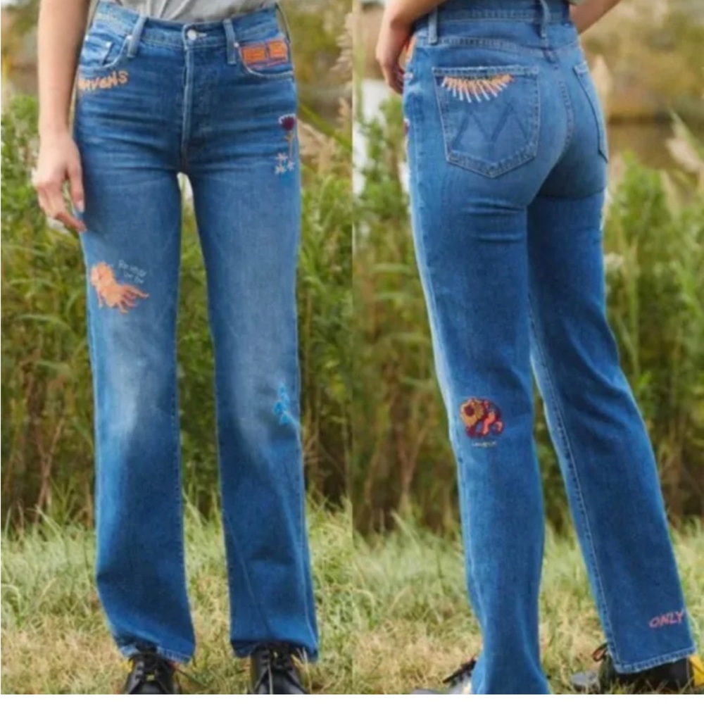 Mother Denim the Sneak jeans Running, Size 26